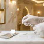 ابرة الراديس في عيادة د  حسن النعيم بالرياض لتجديد الوجه