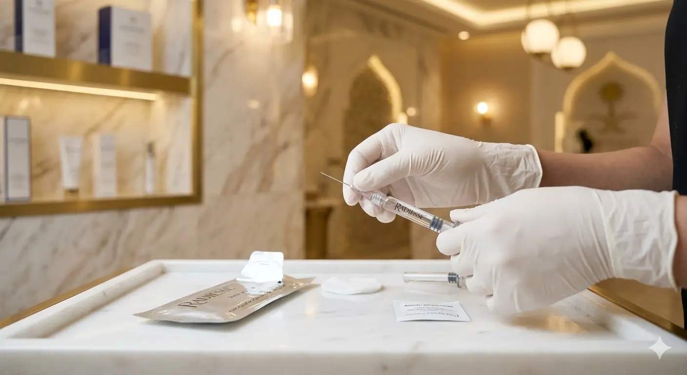 ابرة الراديس في عيادة د  حسن النعيم بالرياض لتجديد الوجه