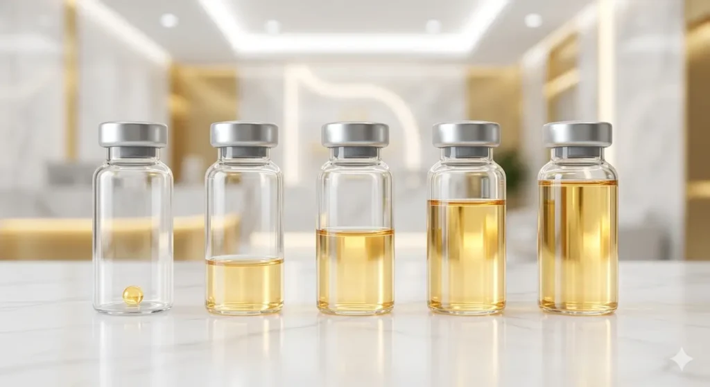 الجدول الزمني لمراحل ظهور نتائج حقن سكلبترا