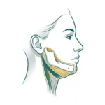 رسم توضيحي لأسباب ظهور اللغلوغ تحت الذقن لدى الرجال والنساء